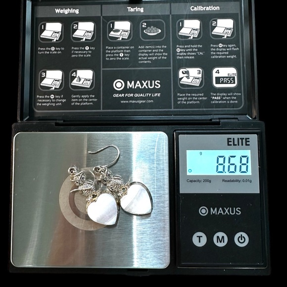 Pink Lace Agate Sterling Silver Owl Drop Earrings - Picture 6 of 8